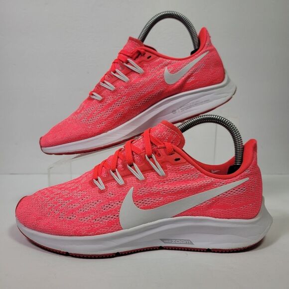 Nike Air Women's Zoom Pegasus Laser Crimson Red Running Shoes Sz 7 AQ2210-601 - Picture 4 of 9